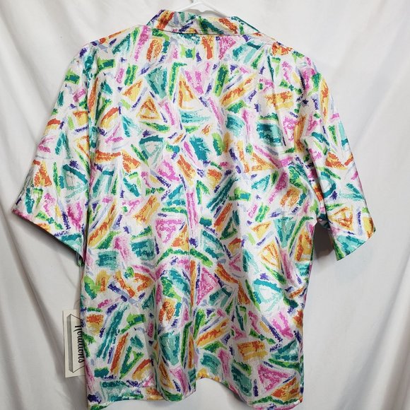 Vintage Notations Button Up Shirt New With Tags 16 - Picture 6 of 6